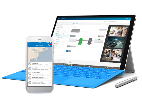 Laptop and phone view - Property Management