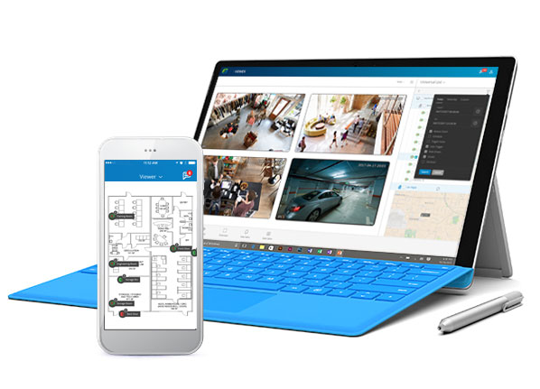 Laptop and phone view - Retail Security